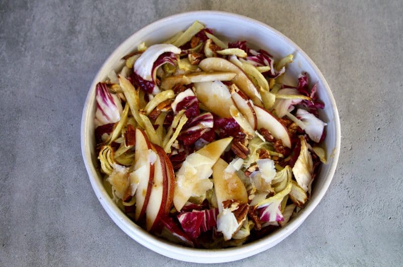 Radicchio and Pear Salad with Roasted Fennel