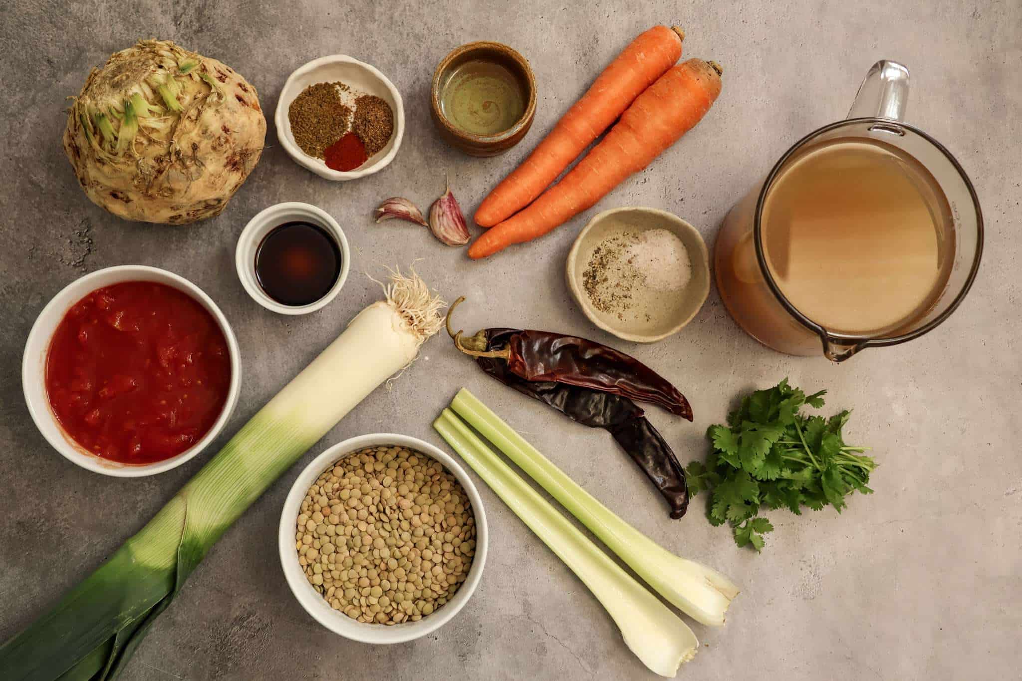 All ingredients for