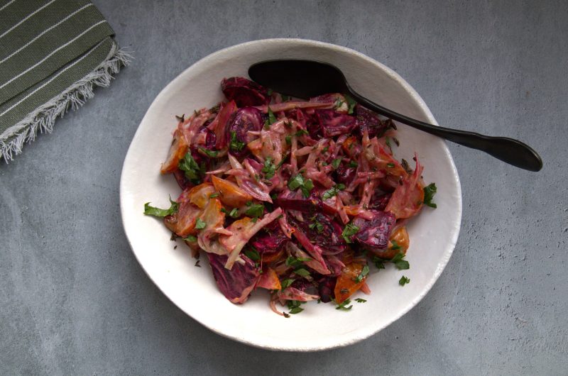 Creamy Beet Salad with Orange and 5 Spice