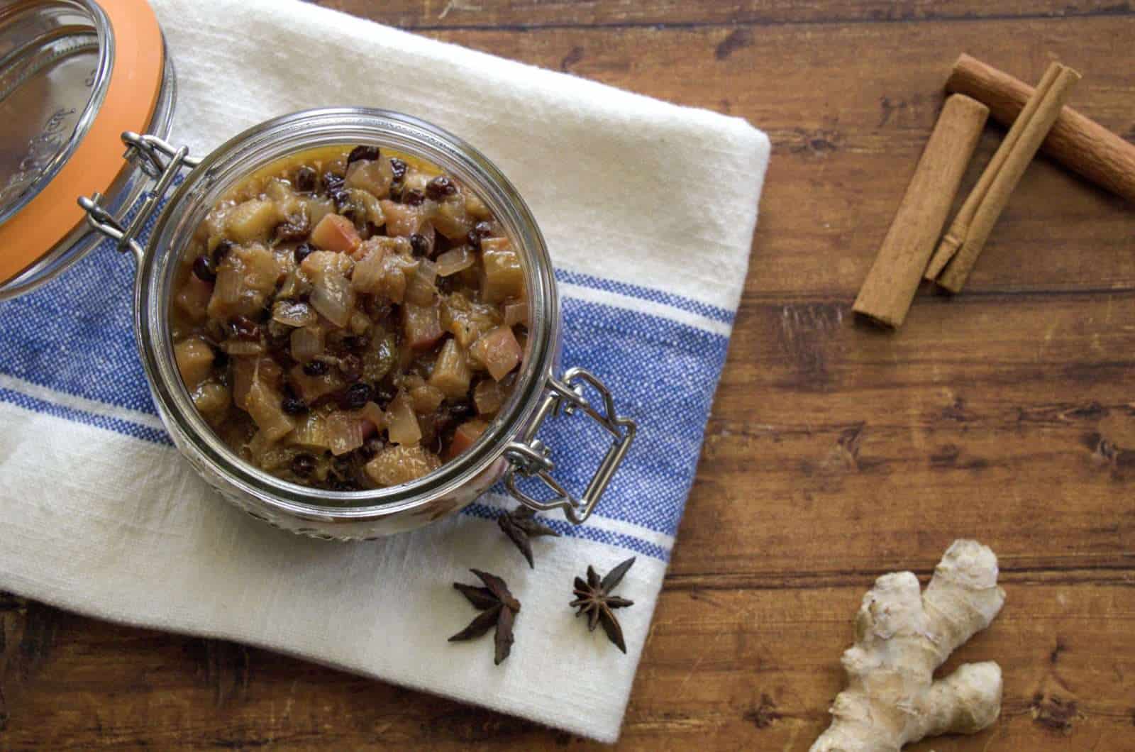 Spiced Rhubarb Chutney 