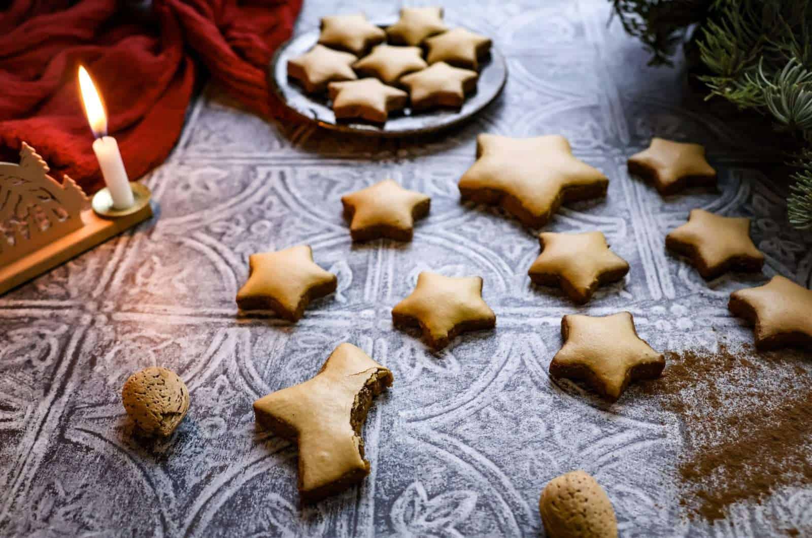 Healthier Zimtsterne (Soft German Cinnamon Star Cookies)