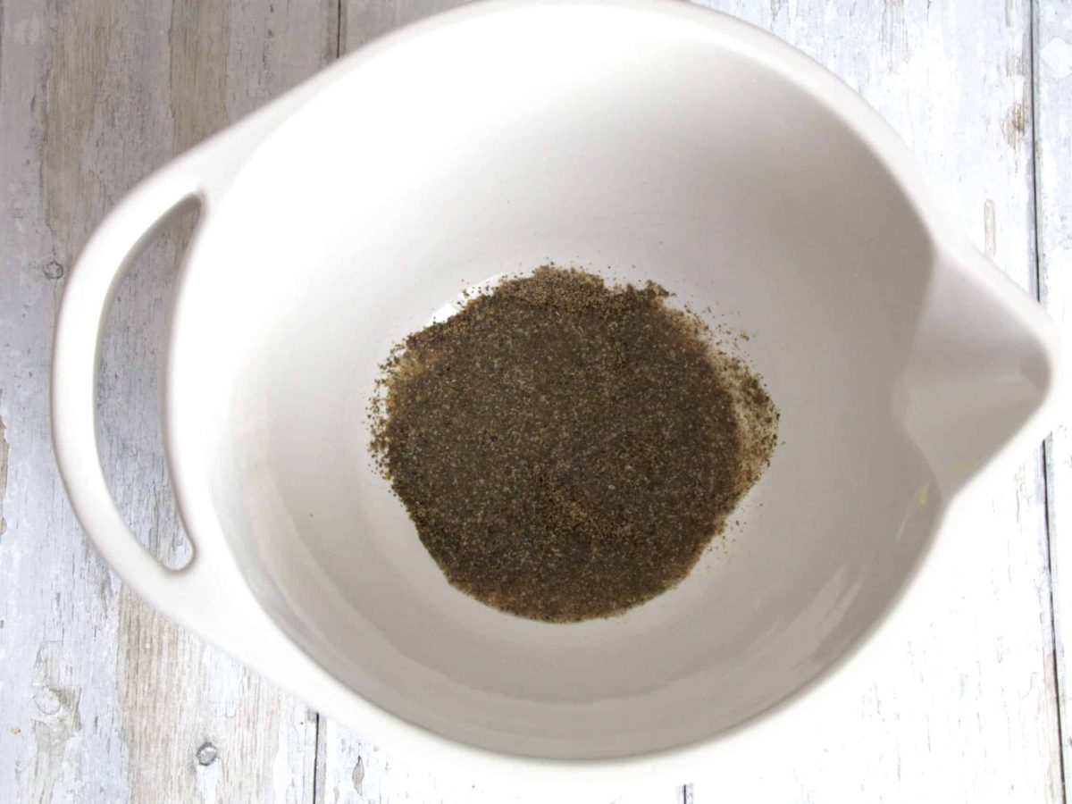 ground chia soaking in water in a bowl